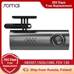 DVRs 70mai Dash Cam 1S Auto DVR 70 mai Kamera Unterstützung Smart Voice Control wifi Wireless Connect 1080P HD 130 grad FOV