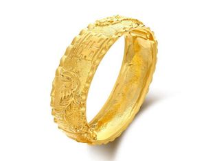 MGFam 86BA Pulseiras Dragon e Phoenix para joias de casamento nupcial banhadas a ouro 24k estilo tradicional ps24859030547