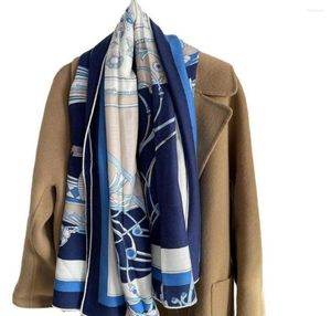 Scarves 70 Cashmere 30 Silk Scarf Man Women Carriage Shawl Stole Big Blanket Kerchief 135 135cm2913428