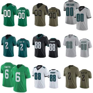 Men Women Youth Football 0 Dandre Swift Jersey 6 Devonta Smith 88 Goedert 32 Reed Blankenship 52 Zach Cunningham 2 Darius Slay 41 Nicholas Morrow zielony czarny biały