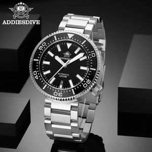 Caricabatterie addiesdive maschi's orologio da 100bar waterproof c3 super luminoso sapphire vetro reloj hombre orologi meccanici automatici