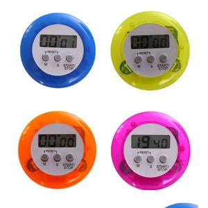 Timer da cucina Novità Digital Kitchen Timer Helper Mini LCD Conto alla rovescia Clip di allarme Ss0422 Consegna a domicilio Giardino di casa Cucina, Sala da pranzo Ba Otfwm