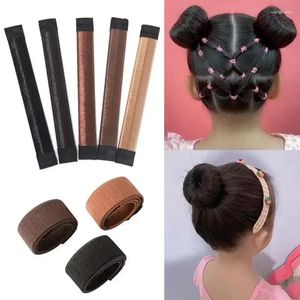 Hair Accessories Band Ball Twist Bun Maker Synthetic Donuts Bud Head Bands Sweet French Dish Made Kids Girls