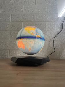 360 rotating magnetic levitation floating desk 6inch globe lamp light for decoration gift home