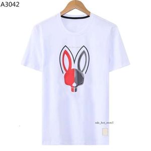 Psychos Bunnys Yaz Sıradan T Shirt Erkek Kadınlar İskelet Tavşan 2024 Yeni Tasarım Çok Tarz Erkekler Gömlek Moda Tasarımcısı Tshirt Çift Kısa Patron Polo 995
