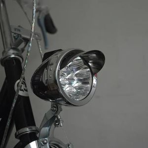 Lights 6 LED Metal Shell Super Light Old Style Classic Vintage VNTGA Retro Bike Bicycle FRONT RADJUSBYGGNING GRATIS FRAKT