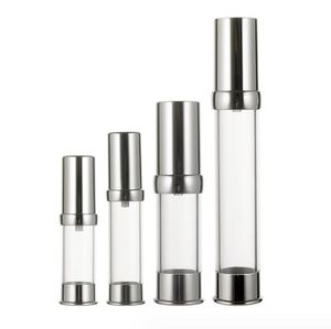 5 ml 10 ml 15 ml 20 ml 30 ml Airless Lotion Pump -flaskor med luftlös pump ögonkoncentration Airless flaska för hudvård Lotion Kosmetikförpackningsflaskor