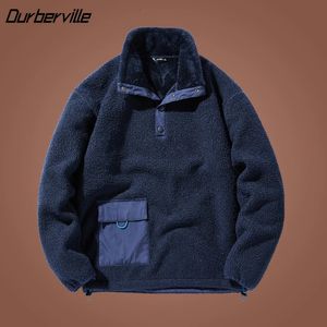 Lamm Samt Mantel für Männer Herbst Jugend Pullover Verdickte Teddy Fleece Jacke Männlich Warme Taktische Militärische Mantel Outwear 231226