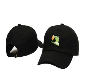 2016 EU ME SINTO COMO Papai Chapéus Kermit Caps Moda Dad Cap Casquette Algodão Snapback capuz bonés de beisebol17554346