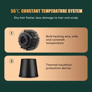 Ds Dryers 3 in 1 Dryer Brush Hot Air Comb for Curler Straightener Hairdryer Negative Ionic Styler Tools 3modes Hair Style