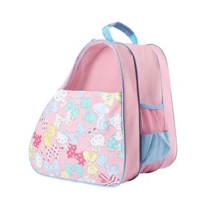 Portable Pink Inline Roller Skates Children Ice Large Capacity Breathable Kids Storage Shoulder Bag 231225