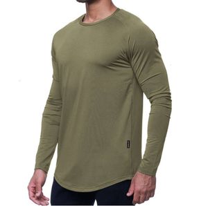 Lu Men Yoga Outfit Sports Long Sleeve T-shirt Mens Sport Style Tight Training Fitness Clothes Elastic Quick Dry Wear fashion 145