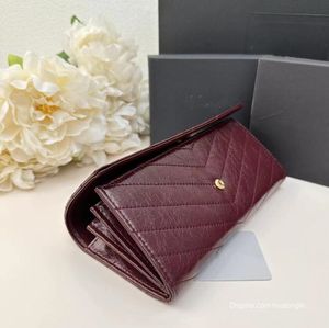 High Quality Designer Leather Wallet Woman Handbag Clutch With Box purse women card holder cash luxury fashion free shipping wholesale