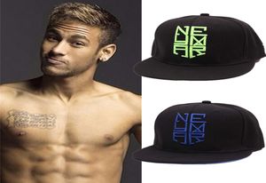 Lüks tasarımcı yüksek kaliteli siyah neymar jr njr brazil brezilya beyzbol kapakları hip hop snapback şapka şapkası chapeu de sol maskulino bone2395943