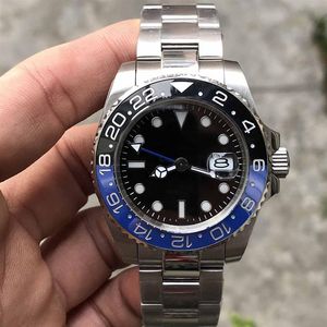 DP Factory ST9 zegarki Batman Ceramic Bezel 126710 GMT Samozwańczy mężczyźni zegarki 126710