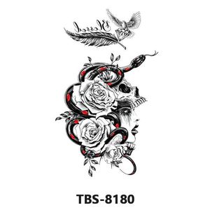 Makeup arm colored Flower me, flower rose, artistic and fresh, waterproof fashionable animal tattoo sticker