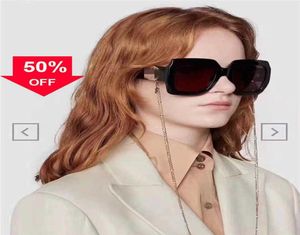Designer-Sonnenbrille 22 New G Family Large Frame Sunglass Chain Terms Ins Super Fire Net Red Gleiches Modell Gg1022s Fashion Sunglass Wo3620594