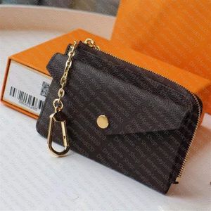 M69431 Korthållare Recto verso Designer Fashion Womens Mini Zippy Organizer Wallet Coin Purse Bag Belt Charm Key Pouch Pochette AC198V