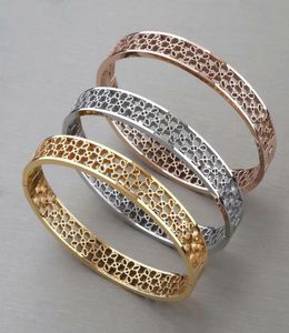 2019 fashion designer jewelry women bracelets netted bracelet gold plating on titanium steel love bangle snap jewelry5712466