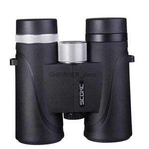 Telescope Binoculars SCOKC10x42 IPX7 Waterproof Binoculars 8x42 Bak4 Prism Optics High Power Telescope for Camping Hunting OutdoorL231226