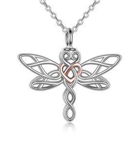 Kolye Kolyeler Dragonfly Urn Kolye Küller için Keepsake Takı Kadınlar4346815