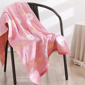 Towel Cotton Water-Absorbing Adults Beach Wrap Extra-large Gauze Bathroom Shower Four Layers Home Decor Breathable