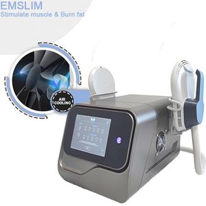 Portable emslim fat burning ems muscle stimulator tesla cellulite reduction hiemt butt lifting machines 2 handle