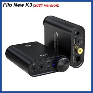 Mixer FiiO NEW K3 Portable Headphone Amplifier USB DAC for PC ES9038Q2M 384k/DSD256 support COAXIAL/OPTICAL/2.5mm BALANCE/3.5mm Output