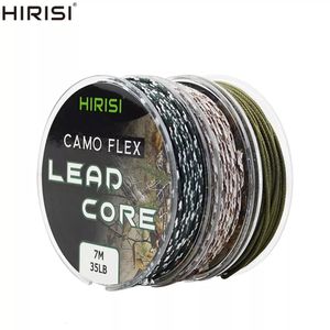 Linha de equipamento de pesca de carpa leadcore, 35lb 7m, 1 peça, fazer equipamentos de cabelo, chumbo trançado de 3 cores 231226