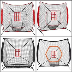 Baseball Practice Net for Hitting Throwing Softball Adjustable Zone Target For Training Batting Cage 231225