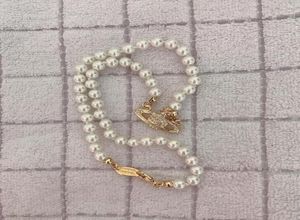 Collana con ciondolo satellite con strass di alta qualità Collana con catena di perle in orbita da donna Gioielli di moda per la festa del regalo a056790856