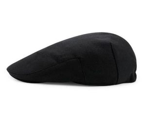 Nowa jesień zima beret caps unisex męskie czapki bawełniany beret hat brytyjskie retro mężczyźni kobiety wełniane płaska czapka boina hat4543443