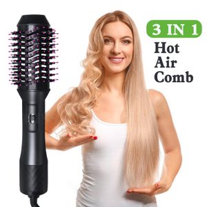 Secadores 3 em 1 escova de ar quente um passo secador de cabelo styler volumizer escova secador de cabelo para mulheres secagem rápida escova secador de cabelo