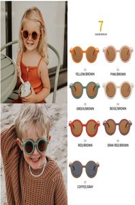 DHL 7 Farben Nette Neueste Kinder Baby Sonnenbrille mädchen jungen Sonnenbrille Cat Eye Shades Für Kinder UV4001099421