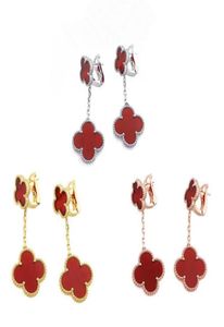 2020 luxury designer jewelry women earrings famous brand designer hoop earrings Two flowers fashion earrings jewelry8345951