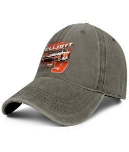 Şık Chase Elliott 2019 NASCAR Yarışmacı Sürücü 9 Unisex Denim Beyzbol Kapağı Serin Uniquel Hats #9 Logo 2018 En Popüler IC USA3165722