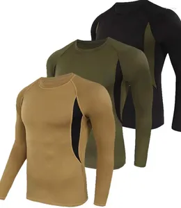 Men's Thermal Underwear Shapewear Skiing Warm Base Layer Set Fleeced Tops & Pants Clearance Man Fitness Sports Gym Shirt