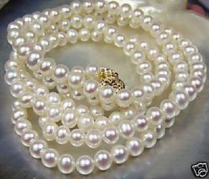 Bellissima collana di perle coltivate Akoya bianche da 78 mm 25quotm0206597154