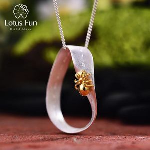 Кольца Lotus Fun из настоящего стерлингового серебра, ювелирные изделия ручной работы, креативный трудолюбивый муравей, дизайн, кулон без ожерелья для женщин, подарок