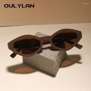 Sunglasses OULYLAN Fashion Retro Round Brand Designer Vintage Small Frame Sun Glasses Korean Style Driving Eyewear UV400