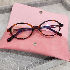 Occhiali da sole Y2K Ovale Acetato Tartaruga Lusso MU Donna Moda Uv400 Lady Outdoor Semplice Nero Occhiali da vista ottici