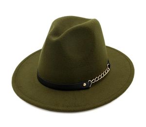 Mode topp hattar för män kvinnor elegant mode funderade fedora hatt brim jazz hattar stilfull trilby1176194