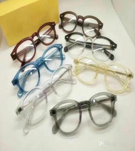 Qualità Johnny Depp Vintage UVblue Cut 40 occhiali con lenti plano UV400 494644 pureplank per occhiali da vista occhiali da sole full7717805