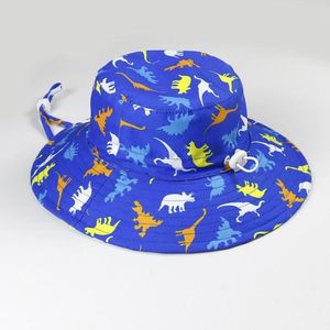 Berretti Cappelli Doublesided Morbido Cotone Estate Bambino Cappello da sole Infantile Ragazzi Ragazze Secchio Protezione Denim Bambino Bambino Bambini Trattore Cap3441118