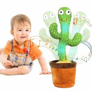 Decorations Interior Decorations Dancing Cactus Electric Plant Plush Stuffed Toy With Music Talk Sound Repeat Children Kids Education Gift Dec