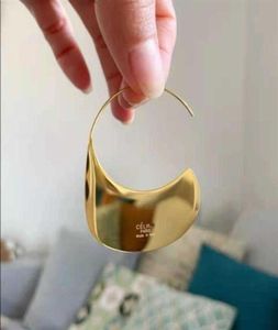 Encantos Designer de moda Hidemi espelho brincos de metal luxo gold218w4601542