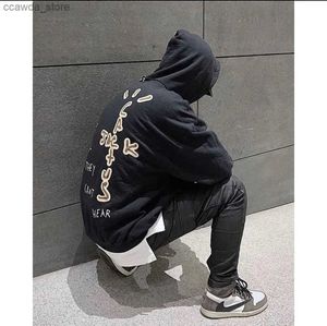 Herrtröjor tröjor heta försäljningsrappare kaktus jack grafiska hoodies herr mode hip hop punk pullovers streetwear unisex mode överdimensionerade tröjor q231226