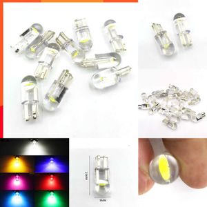 Biluppgradering 10stuppgradering T10 W5W WY5W 168 501 2825 COB LED CAR Wedge Parking Light Side Door Bulb Instrument Lamp Auto Licensplattan Ljus 12V