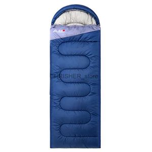 Sleeping Bags Winter cotton Sleeping Bag Adult Mummy Warm Sleeping Bag Three Seasons Suitable For Winter Thermal Camping TravelL231226