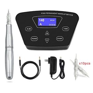 Maskin BMX Permanent Makeup Hine Dermografo MicropigmentAcion Device Eyebrow Hine For Eyebrow Lip Tattoo Pen Kit P300